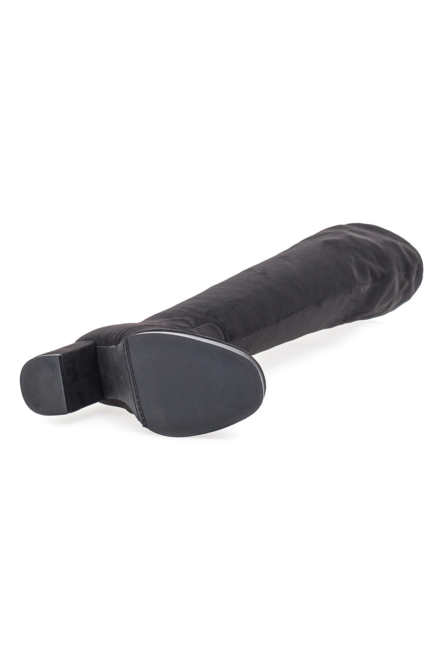 Stivali neri sopra il ginocchio con tacco Le Havre Paris 8001