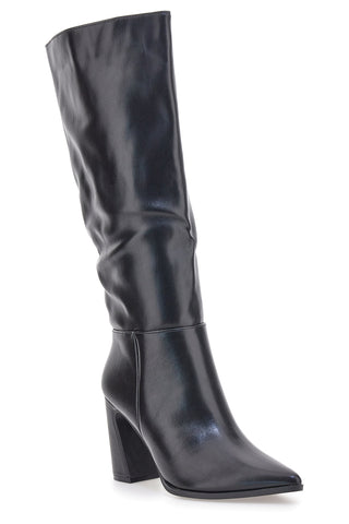 LE HAVRE Paris 802 Schwarze Stiefel mit ausgestelltem Absatz