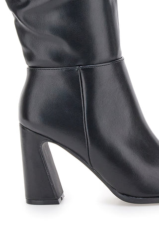 LE HAVRE Paris 802 Schwarze Stiefel mit ausgestelltem Absatz