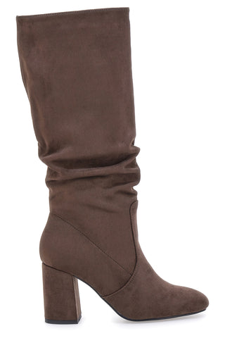 Stivali marroni al ginocchio con tacco e gambale morbido Pittarello Capsule BT2140004