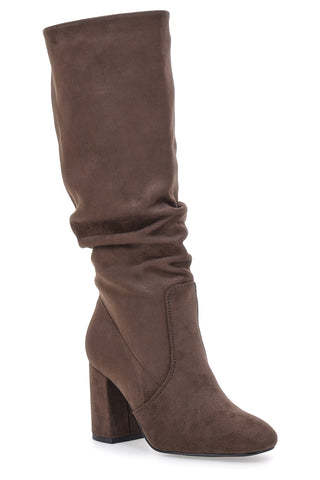 Stivali marroni al ginocchio con tacco e gambale morbido Pittarello Capsule BT2140004