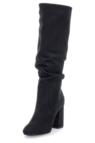 Stivali neri al ginocchio con tacco e gambale morbido Pittarello Capsule BT2140004