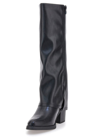 Stivali neri con tacco medio e punta squadrata Pittarello Capsule BT24186024A