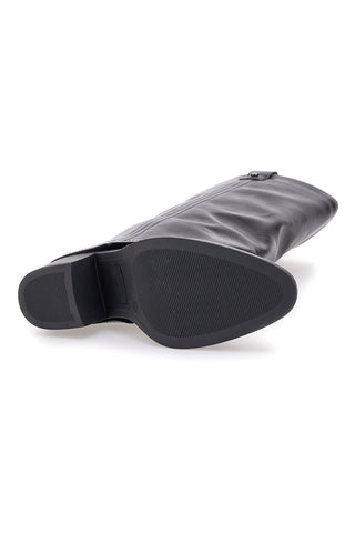 Stivali neri con tacco medio e punta squadrata Pittarello Capsule BT24186024A