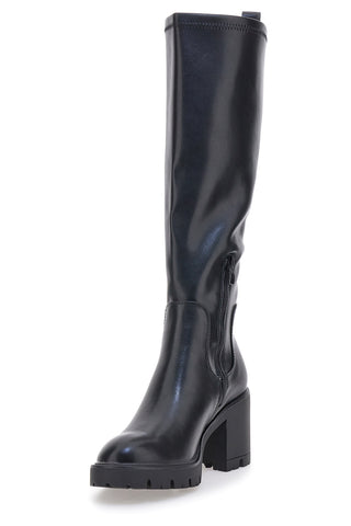 Stivali neri con platform e tacco largo Pittarello Capsule BT24182023B