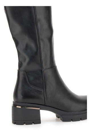 Le Havre RQ2222K7 schwarze hohe Stiefel mit Profilsohle