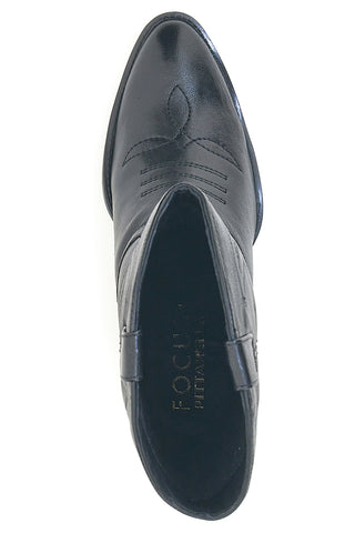 Stivali texani neri in vera pelle con tacco largo Pittarello Focus KI5496