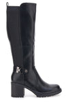 Energy 1359 – Schwarze Stiefel mit Blockabsatz und elastischem Seitendetail