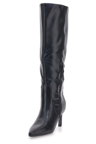 Le Havre Paris 7729X10 Schwarze Stiletto-Stiefel mit mittelhohem Absatz