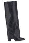Le Havre Paris C217252 Schwarze Stiefel mit spitzem Blockabsatz
