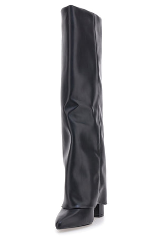 Le Havre Paris C217252 Schwarze Stiefel mit spitzem Blockabsatz