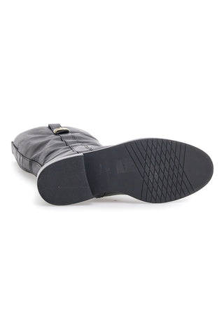 Stivali neri in pelle con fibbia Pittarello class LL2516