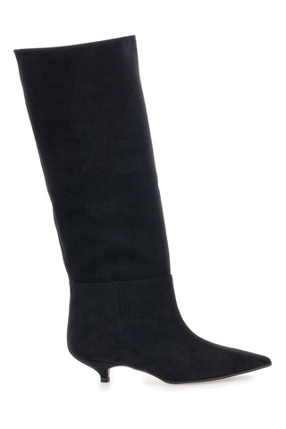 Francesca Gritti 330 Schwarze 3-in-1-Spulenstiefel mit niedrigem Absatz