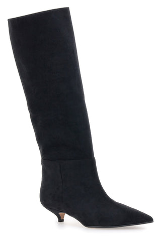 Francesca Gritti 330 Schwarze 3-in-1-Spulenstiefel mit niedrigem Absatz
