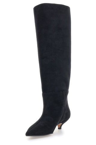 Francesca Gritti 330 Schwarze 3-in-1-Spulenstiefel mit niedrigem Absatz