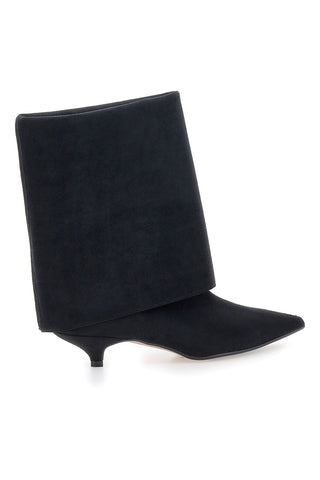 Francesca Gritti 330 Schwarze 3-in-1-Spulenstiefel mit niedrigem Absatz