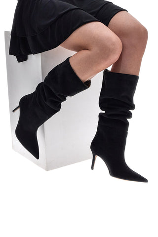 Francesca Gritti 370 Schwarze 3-in-1-Stiletto-Stiefel