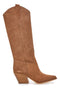 Stivali marroni in vera pelle stile texano Pittarello love TEX902