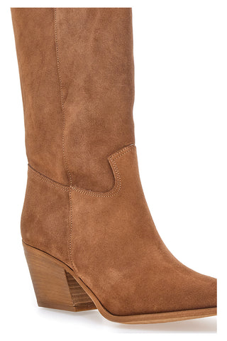 Stivali marroni in vera pelle stile texano Pittarello love TEX902