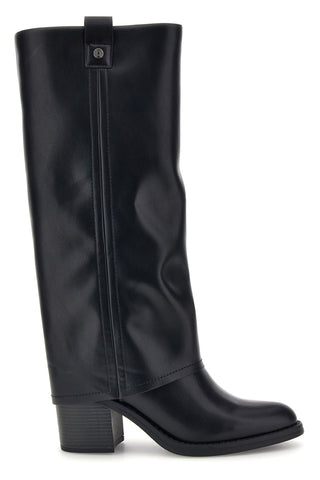 Stivali Neri con Gambale Alto e Tacco Squadrato Pittarello capsule BT24186024A