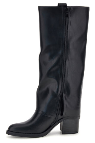 Stivali Neri con Gambale Alto e Tacco Squadrato Pittarello capsule BT24186024A