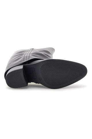 Stivali Neri con Gambale Alto e Tacco Squadrato Pittarello capsule BT24186024A