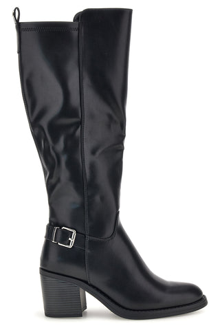 Stivali neri con fibbia e tacco largo Pittarello capsule BT24186034