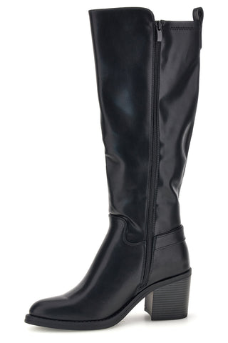 Stivali neri con fibbia e tacco largo Pittarello capsule BT24186034