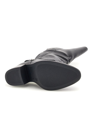 Stivali neri con fibbia e tacco largo Pittarello capsule BT24186034
