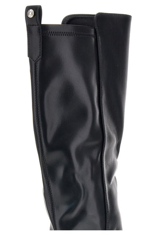 Stivali neri con fibbia e tacco largo Pittarello capsule BT24186034