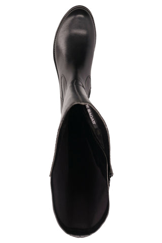 Stivali Neri in Pelle con Cerniera Bagatt D11AFS3F40591010