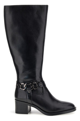 Stivali Neri in Pelle con Catena e Tacco Pittarello focus BB264206