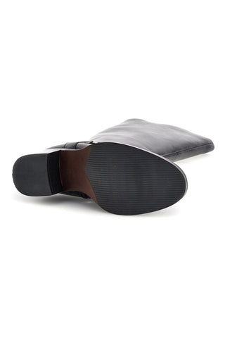Stivali Neri in Pelle con Catena e Tacco Pittarello focus BB264206