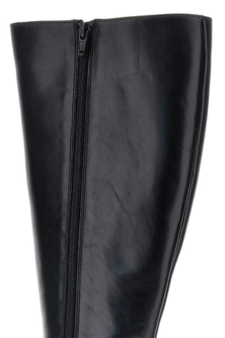 Stivali Neri in Pelle con Catena e Tacco Pittarello focus BB264206