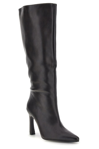 Schwarze, spitze Stiefel mit schmalem Absatz – Le Havre Paris 50076X01