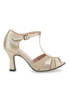 Scarpe da Ballo Oro con Cinturino The First Dance 622 75