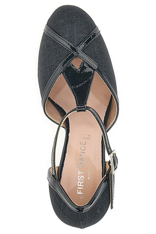 Scarpe da Ballo Nere con Cinturino The First Dance 325 75