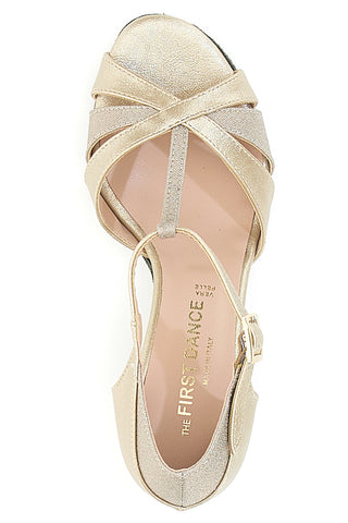Goldene Tanzschuhe mit Riemchen THE FIRST DANCE 4559