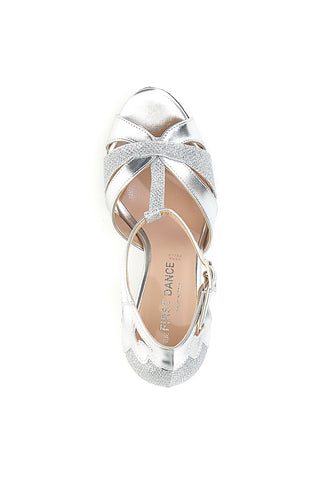 Schwarze Tanzschuhe mit Absatz und Glitzer The First Dance 4552