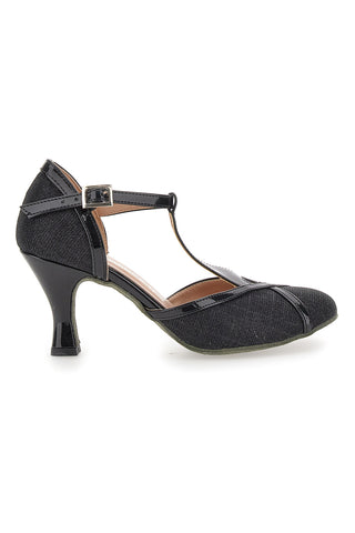 Schwarze Tanzschuhe mit mittlerem Absatz The First Dance 4325