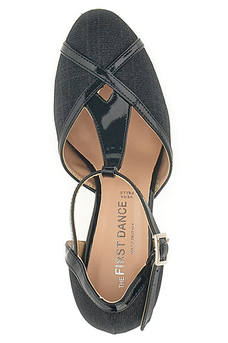 Schwarze Tanzschuhe mit mittlerem Absatz The First Dance 4325