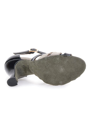 Sandali Neri Con Brillantini Tacco 9,5 cm The First Dance 4887