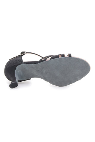 Schwarze Tanzschuhe mit Strasssteinen Mon Dieu 1460404