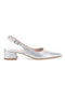 Silberner Slingback-Pumps mit Glitzereffekt PITTARELLO ROMANTIC 3123
