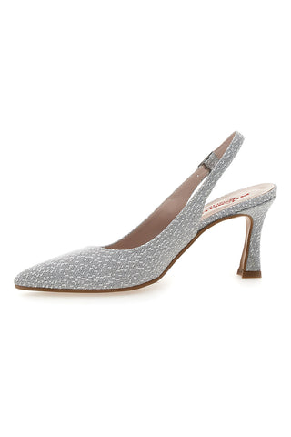 Décolleté Slingback Argento con Tacco a Punta PITTARELLO ROMANTIC 5371