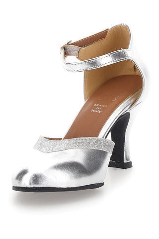 Scarpe da Ballo Argento Con Cinturino Mon Dieu Musique 11