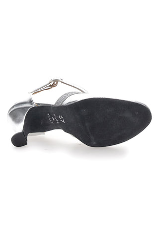 Scarpe da Ballo Argento Con Cinturino Mon Dieu Musique 11