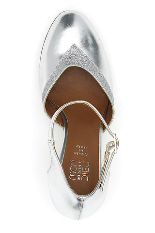 Scarpe da Ballo Argento Con Cinturino Mon Dieu Musique 11