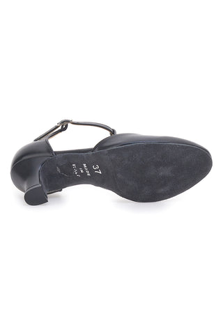 Scarpe da Ballo Nere con Tomaia Liscia e Tacco Basso MON DIEU MUSIQUE 12