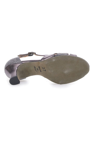 Dunkelgraue Tanzschuhe mit Ledersohle Made in Italy THE FIRST DANCE 5186